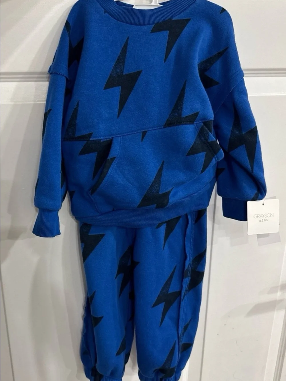 Grayson Mini Blue Lightning Kids Matching Set